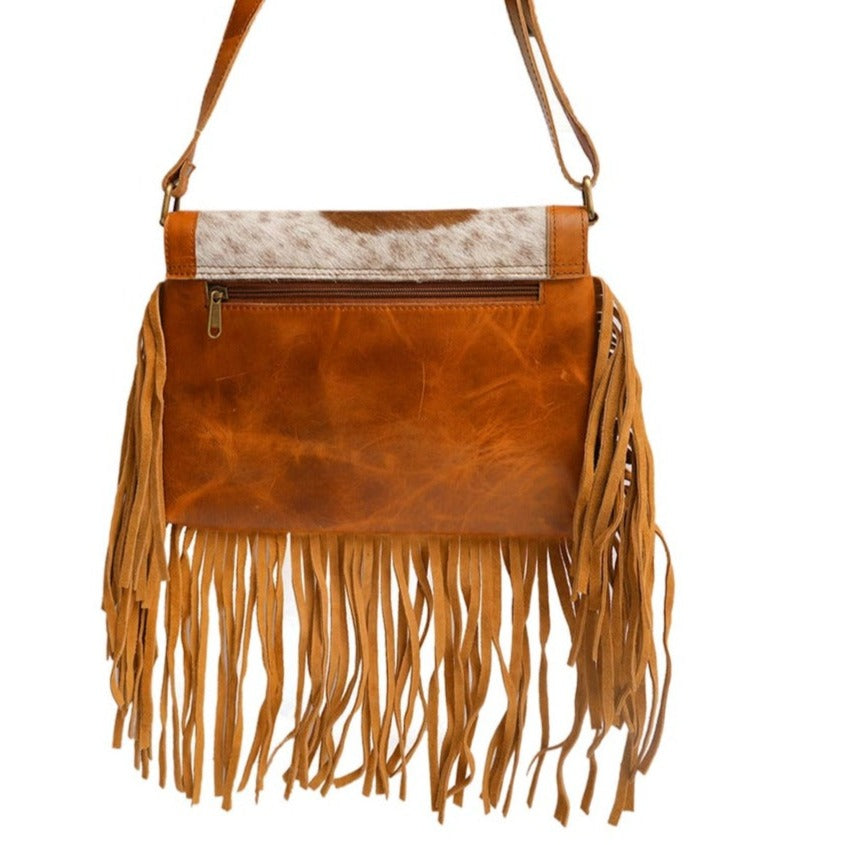 CoboeFrinz - Leather Sling Bag with fringes