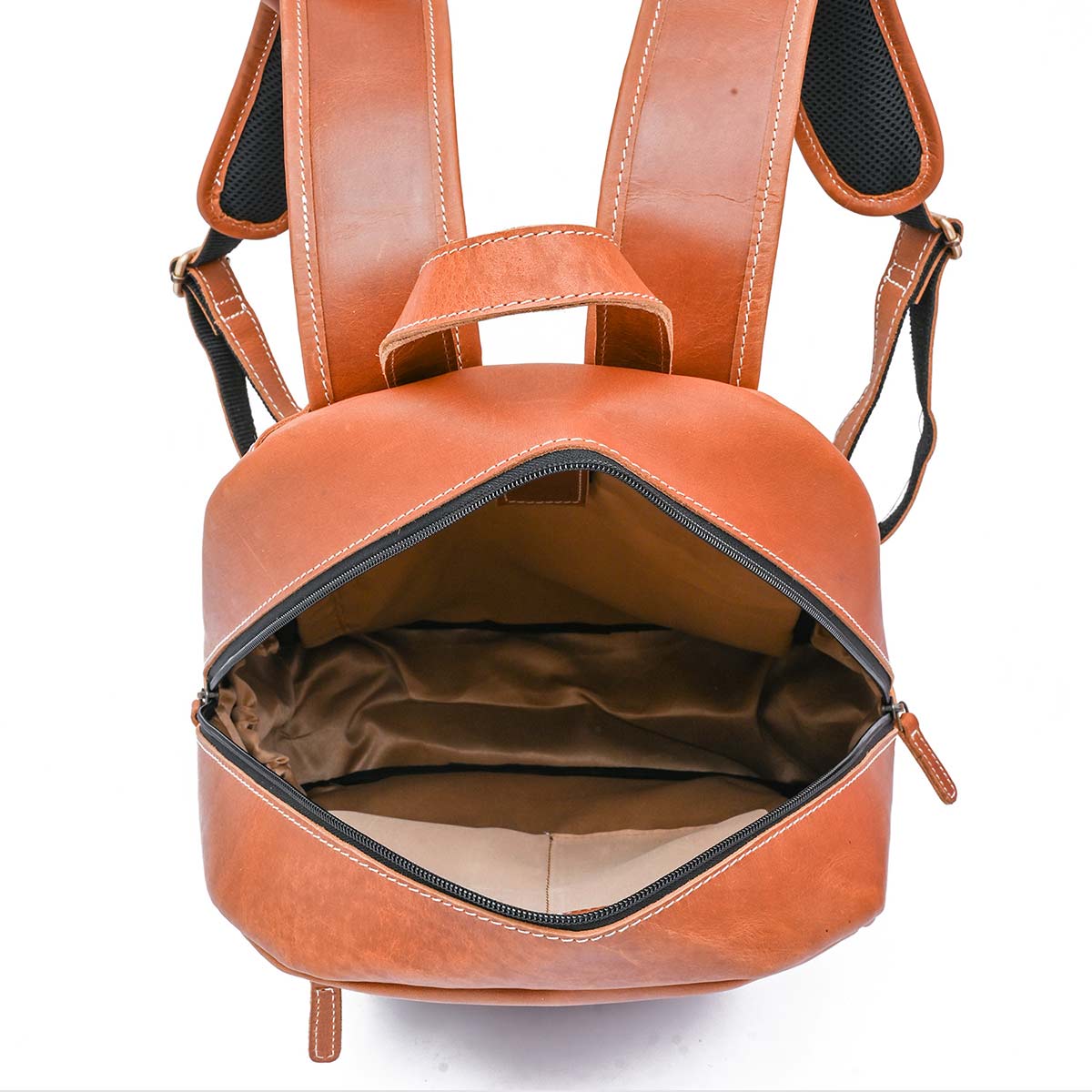 SANDSTONE - GENUINE LEATHER BACKPACK