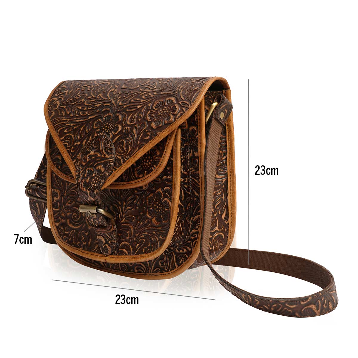 AntQBelle- Leather Sling Bag