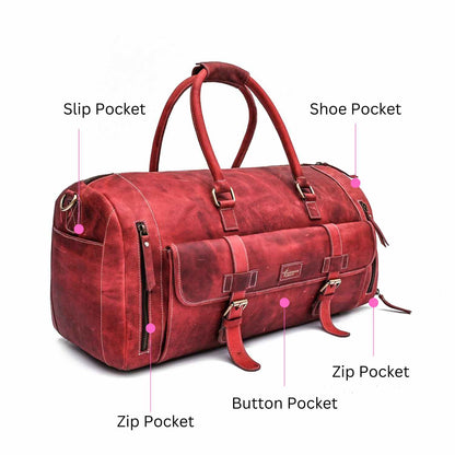 REDRUFF - GENUINE LEATHER DUFFLE BAG