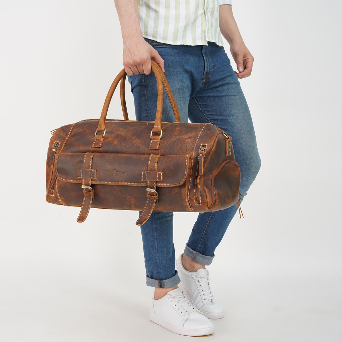 VINTUFF - GENUINE LEATHER DUFFLE BAG