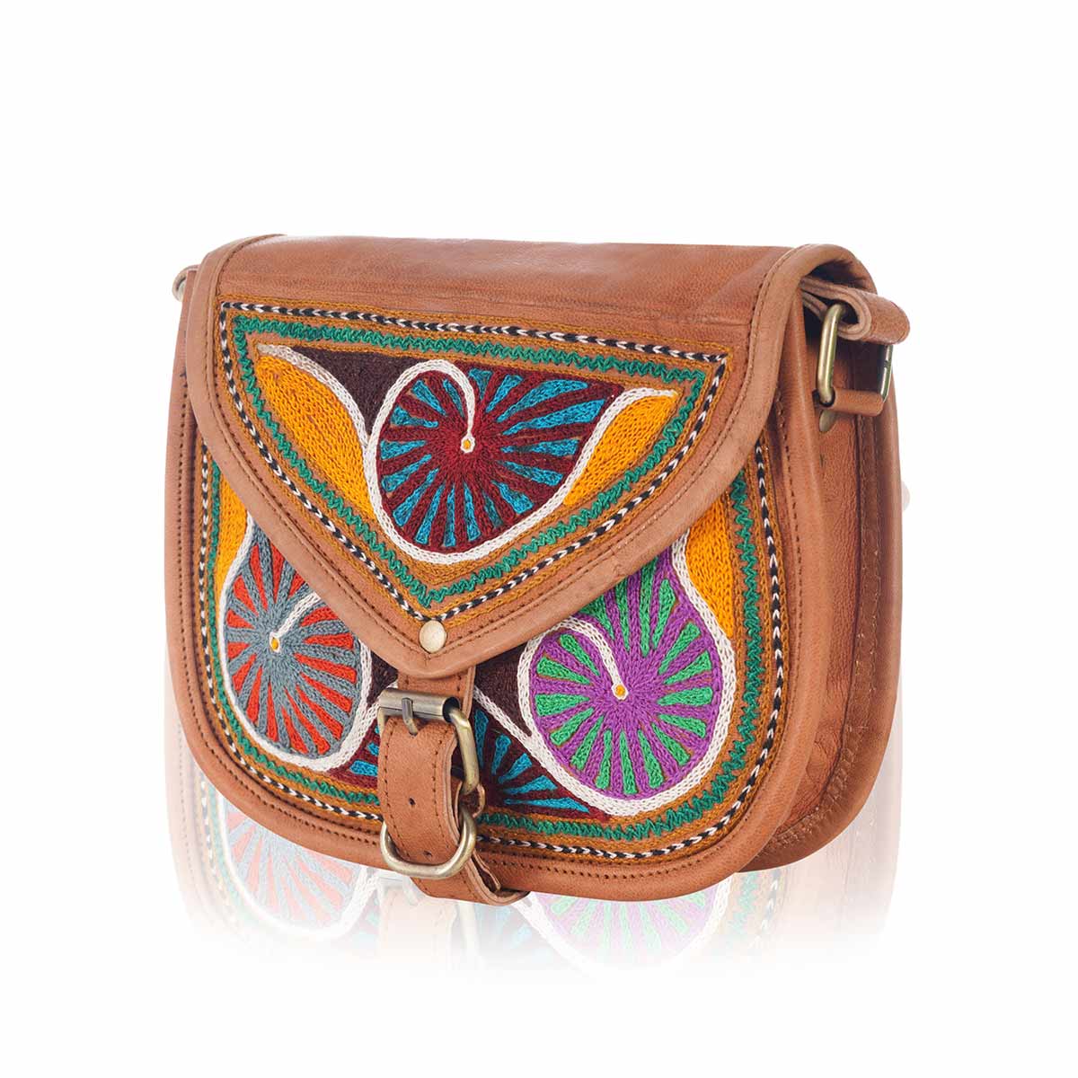 EnbroSide- Leather Sling Bag
