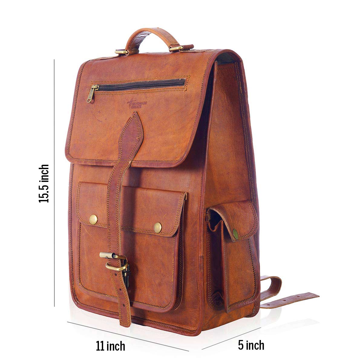 REC BAK - GENUINE LEATHER BACKPACK