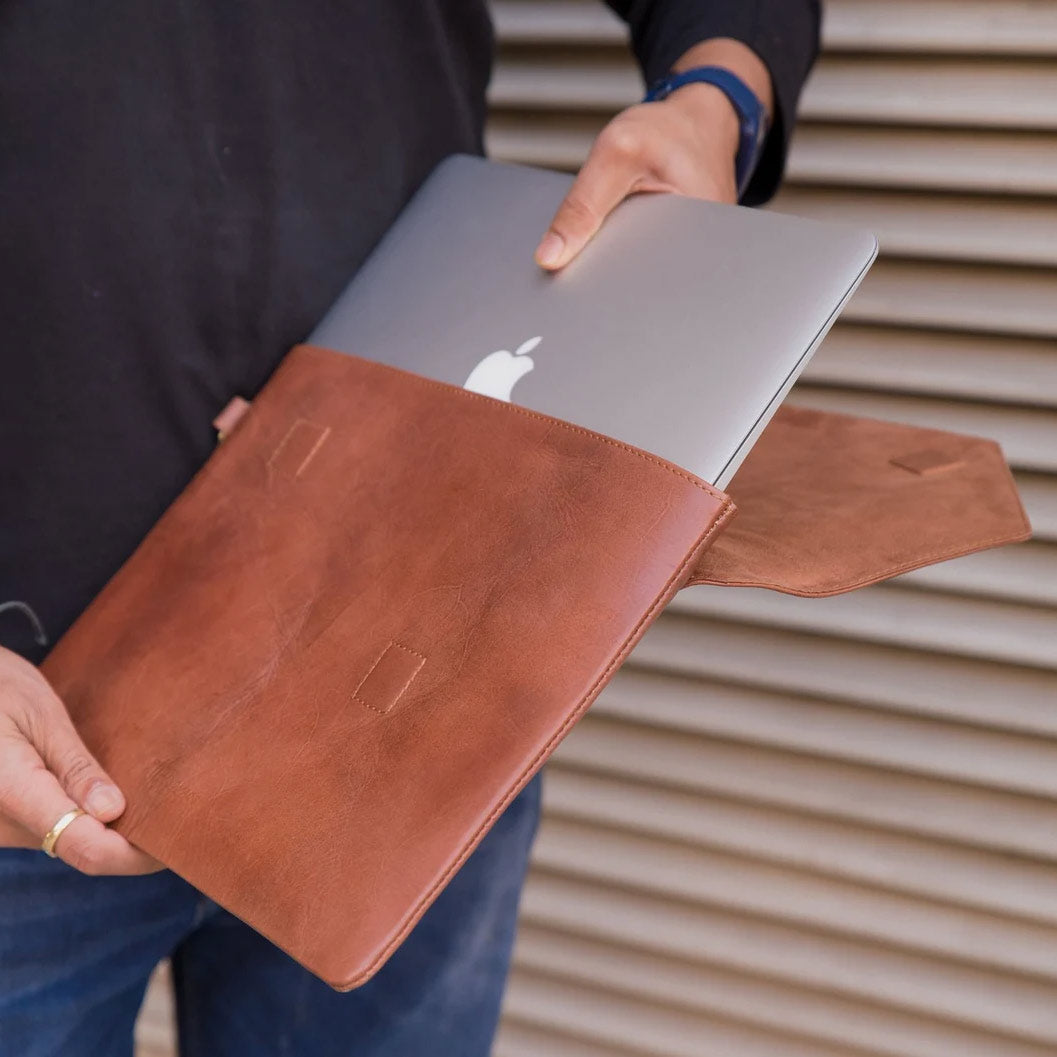 MAC SLEEVE - GENUINE LEATHER LAPTOP CASE