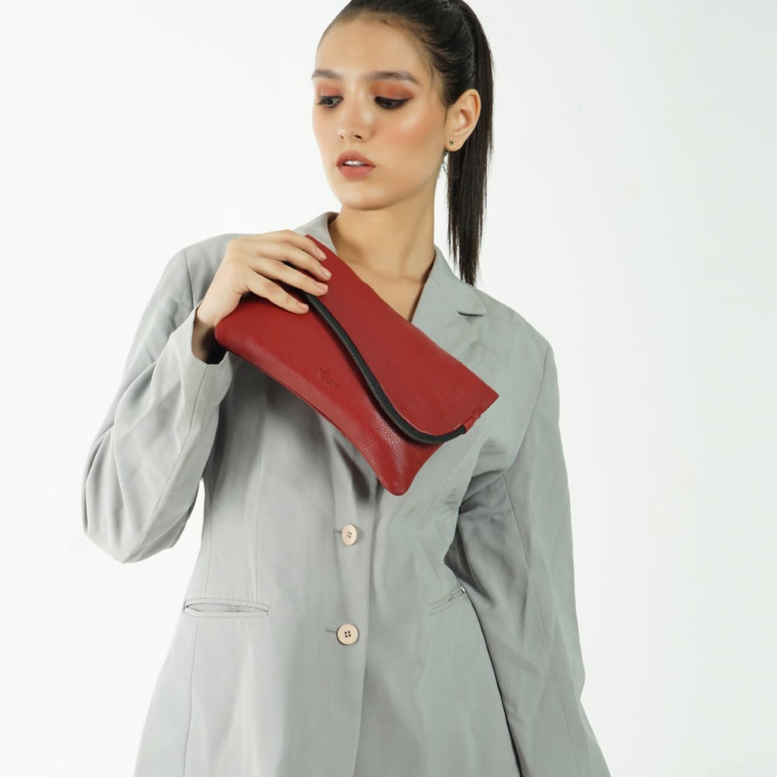 BelleEve- Leather Evening Clutch