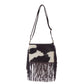 CohiFrinz- Leather Sling Bag with fringes