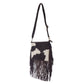 CohiFrinz- Leather Sling Bag with fringes