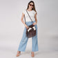 CohiFrinz- Leather Sling Bag with fringes