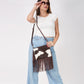 CohiFrinz- Leather Sling Bag with fringes