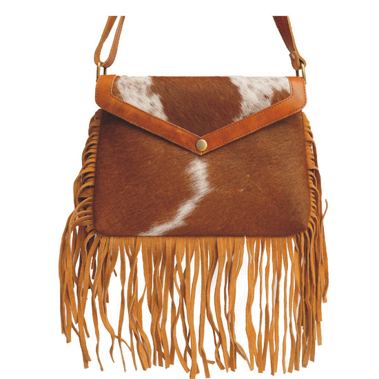 CoboeFrinz - Leather Sling Bag with fringes