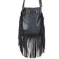 TribalBead - Leather Sling Bag with fringes
