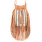 TribalBead - Leather Sling Bag with fringes