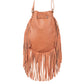TribalBead - Leather Sling Bag with fringes
