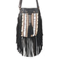 TribalBead - Leather Sling Bag with fringes